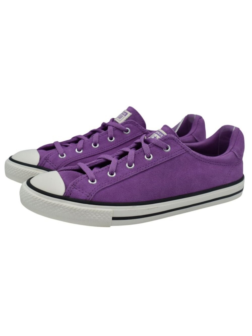 Converse Women 7.5 Chuck‎ Taylor All Star Purple Dainty Suede Lace Up Sneakers